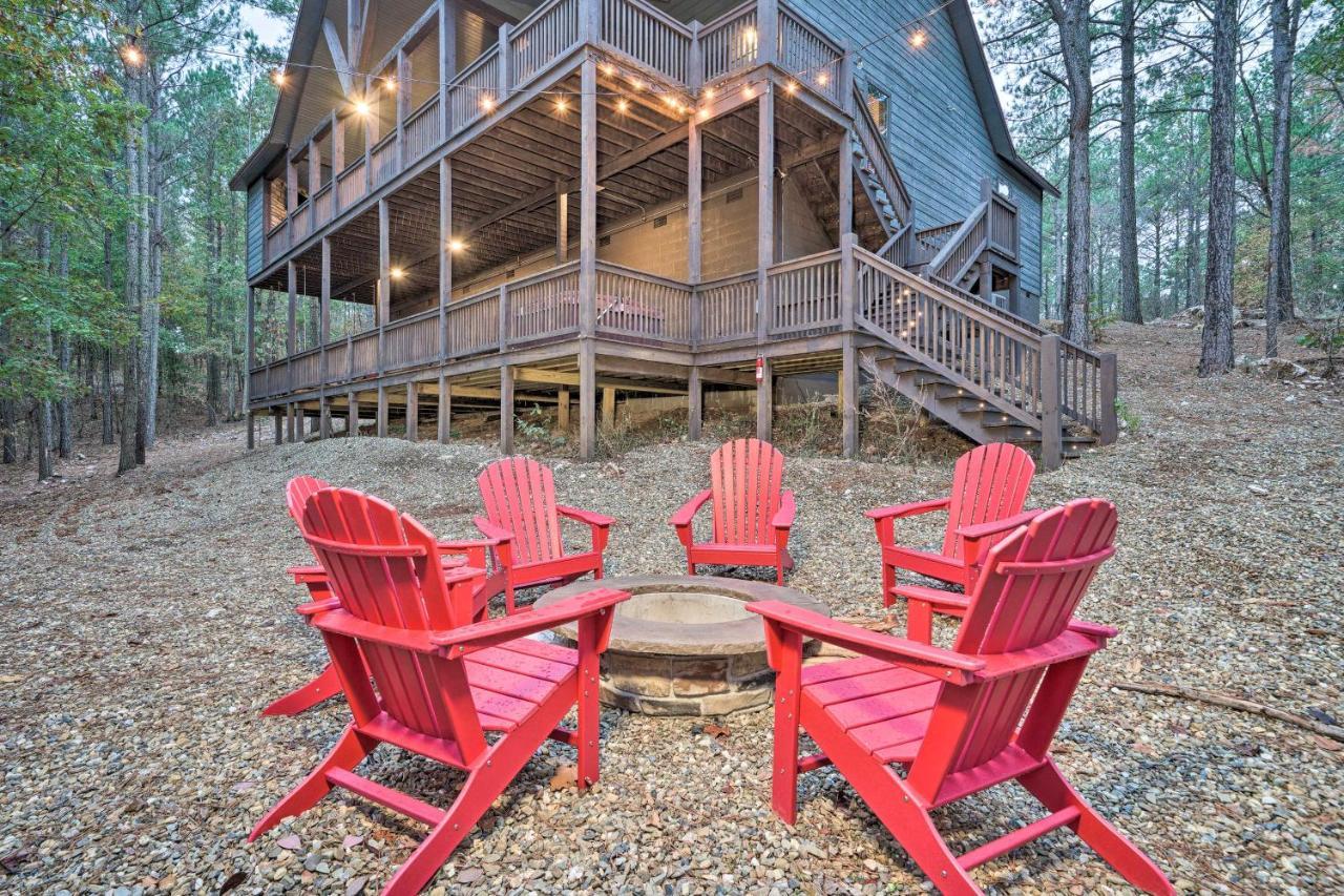 Broken Bow Cabin Deck With Hot Tub And Pool Table! Exterior photo